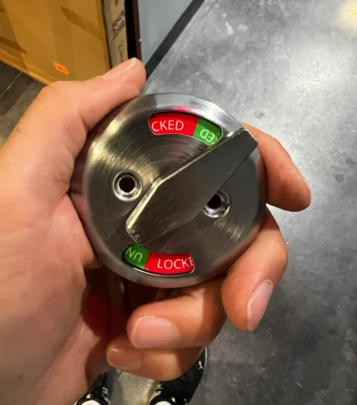 Smart Lock Installation Conway AR: Upgrade Builder Locks 2 Mobile Locksmith Services technician inspecting lock hardware during installation