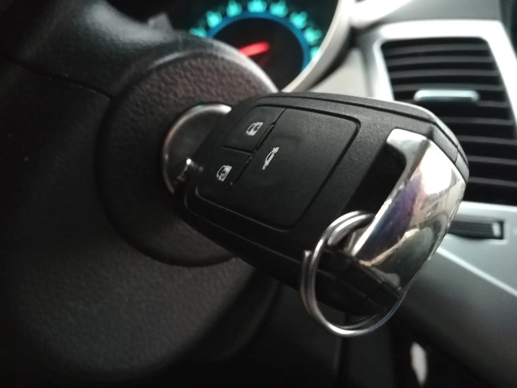 Ignition Cylinder Problems in Pine Bluff AR: Why Your Key Will Not Turn 2 Key turned in a car ignition cylinder during a mobile locksmith service call in Pine Bluff AR
