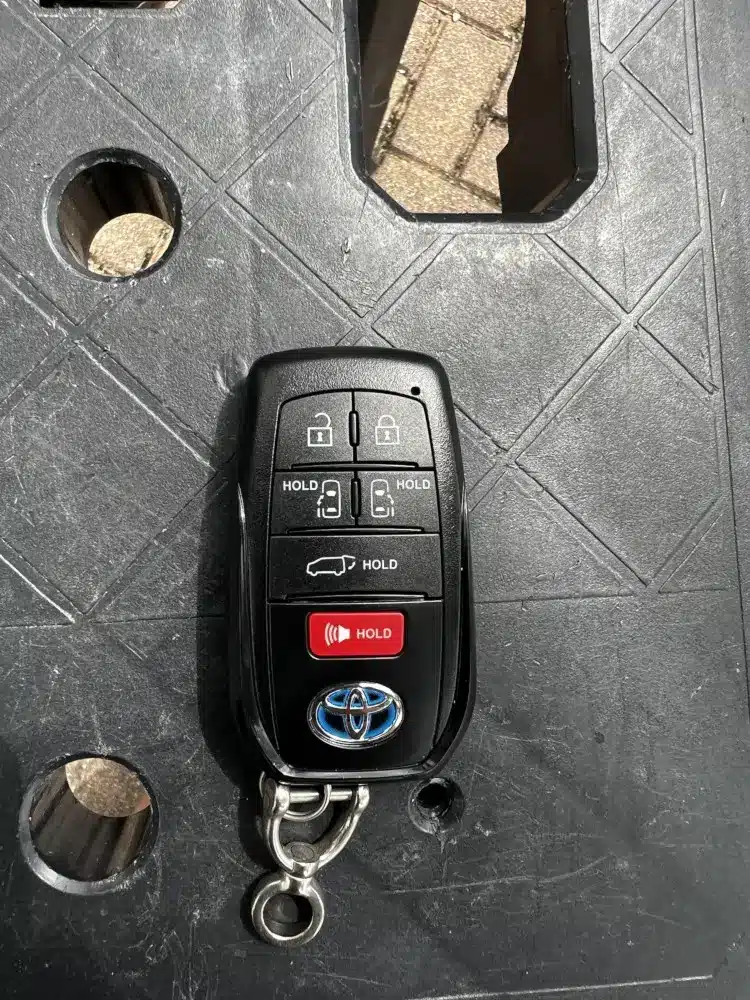 Car Key Replacement Rogers AR: 2026 Cost Guide by Key Type 1 Toyota smart key fob with push button start replaced and programmed in Rogers